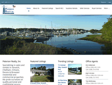 Tablet Screenshot of petersonrealty.com